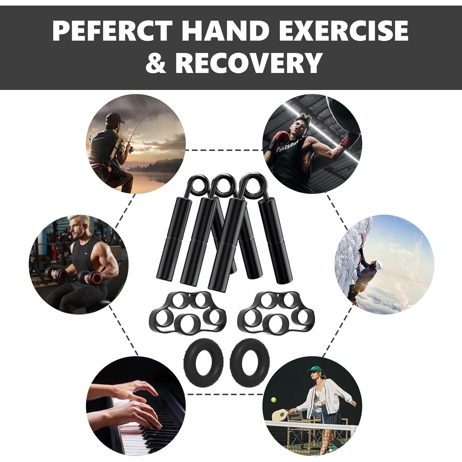 Kit Entrenador Fuerza Agarre XAGYL 50-80 kg con Accesorios