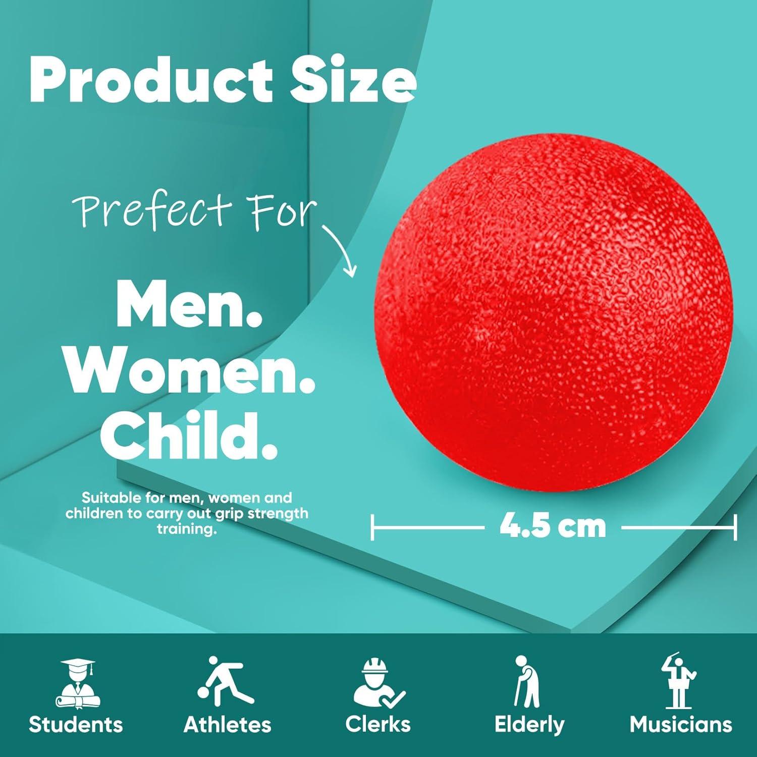 Pelotas Antiestrés HiKeep - Paquete de 6, Resistencia Media