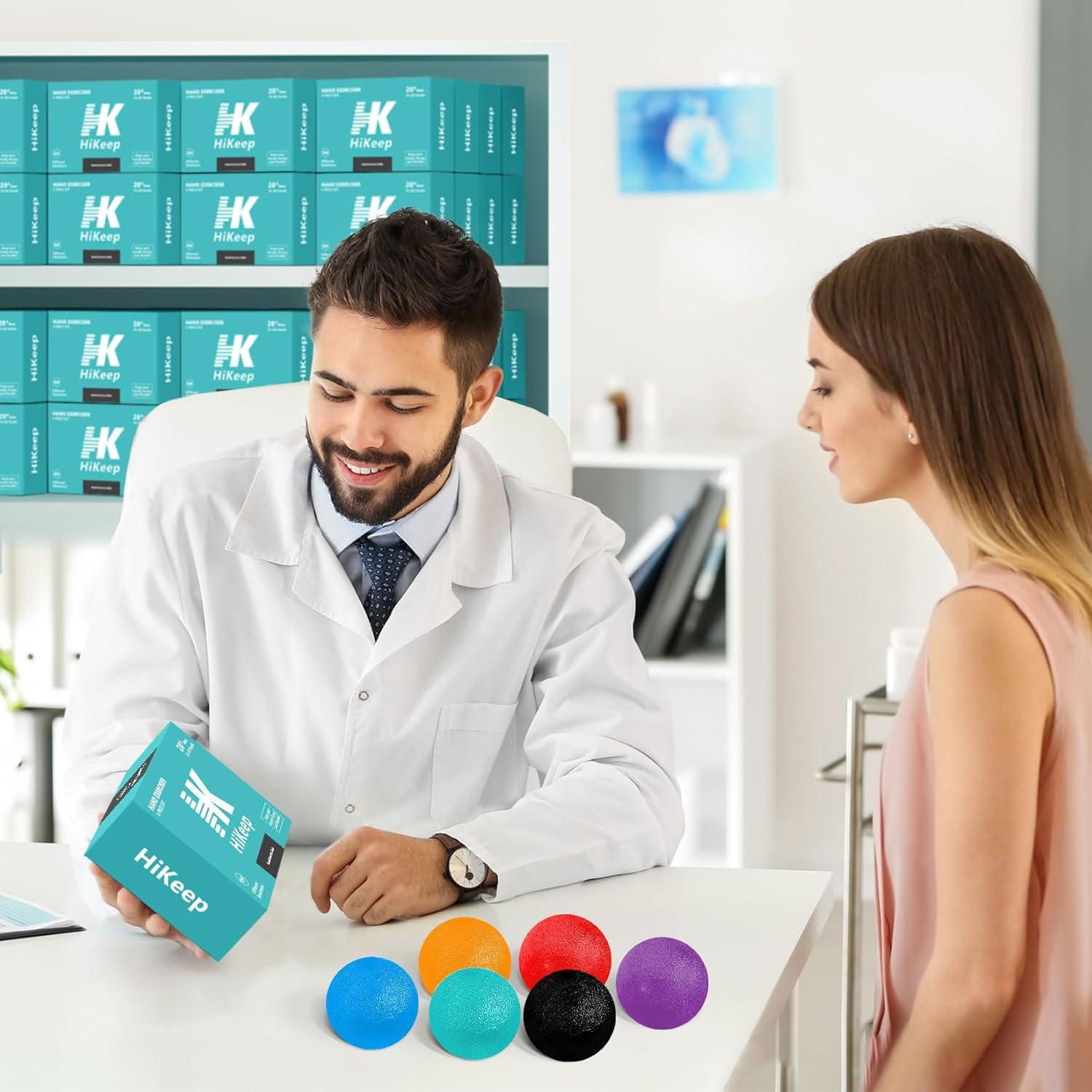 Pelotas Antiestrés HiKeep - Paquete de 6, Resistencia Media