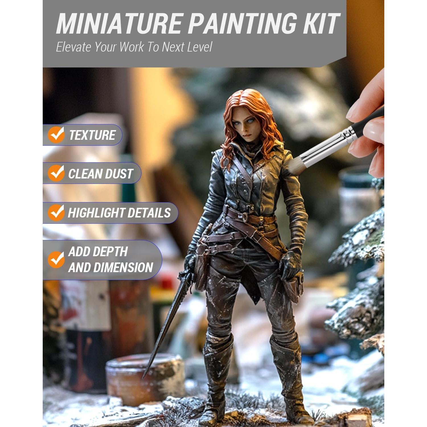 Juego de Pinceles de Pintura Nicpro - Set de 12 Pinceles