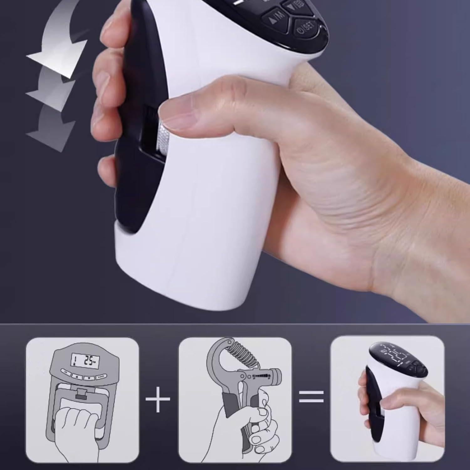 Dinamómetro de Fuerza de Agarre Eléctrico Brrnoo LED