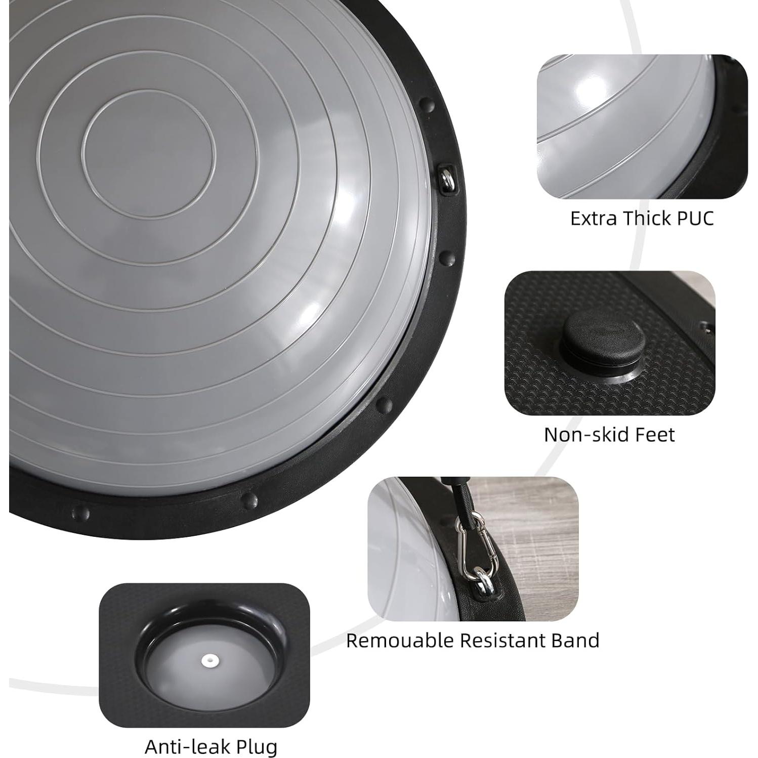 Bola de Equilibrio CDEN con Bandas de Resistencia 58 cm