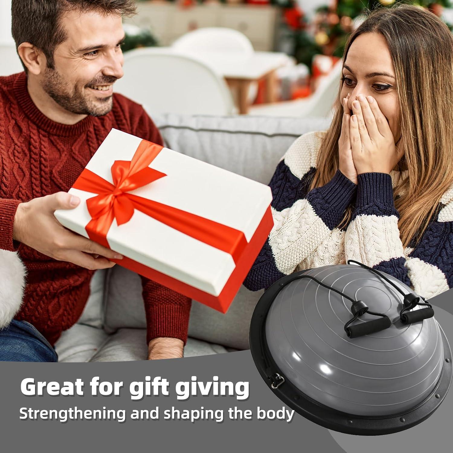 Bola de Equilibrio CDEN con Bandas de Resistencia 58 cm