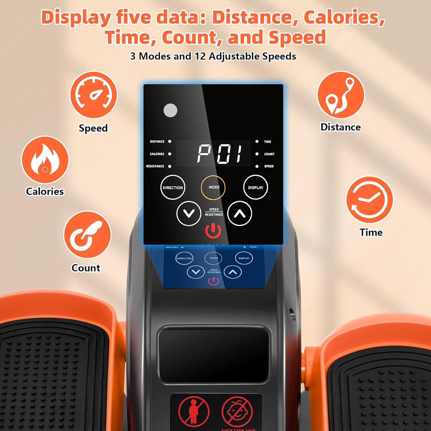 Ejercitador Elíptico Bajo Escritorio ANCHEER AR-64 12 Niveles