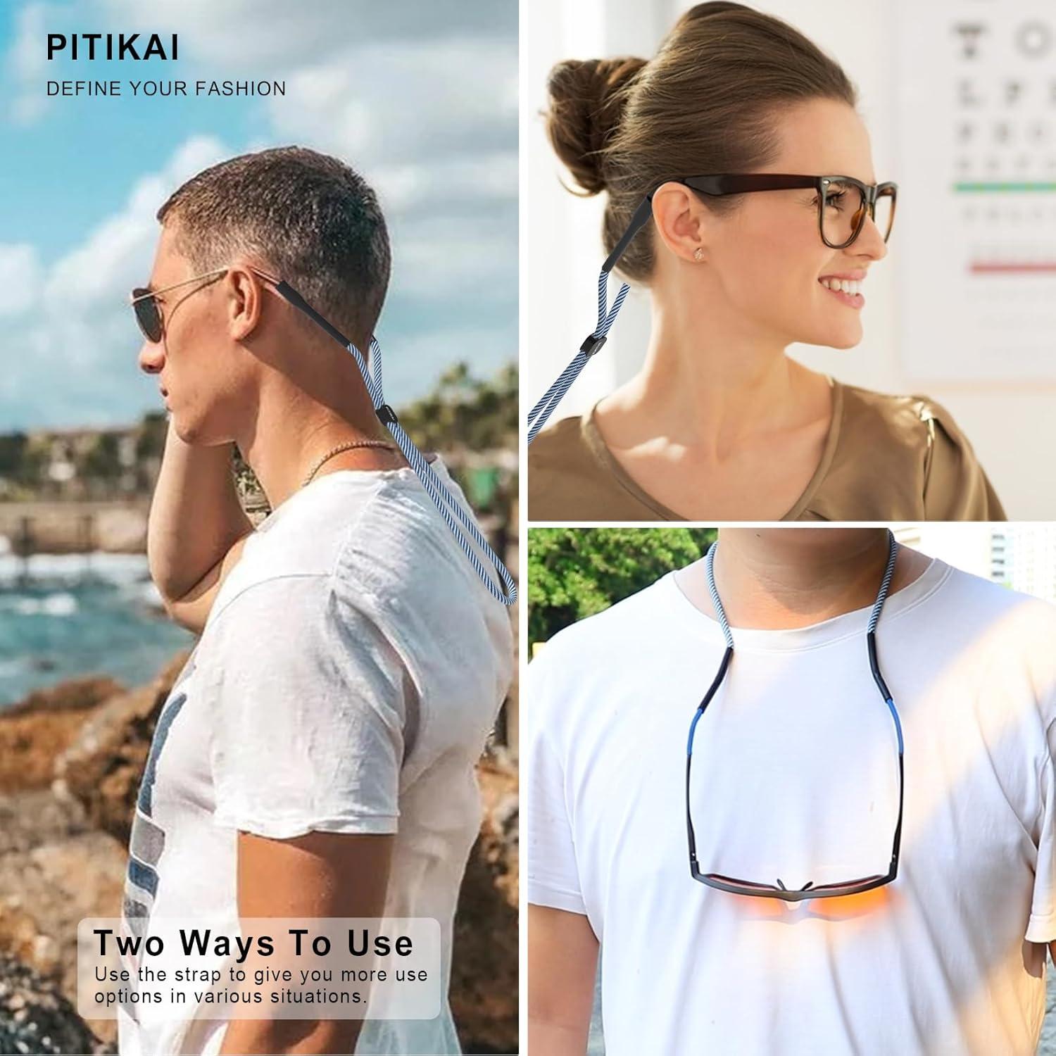 Paquete de 3 correas para gafas de sol - Ajustables y cómodas