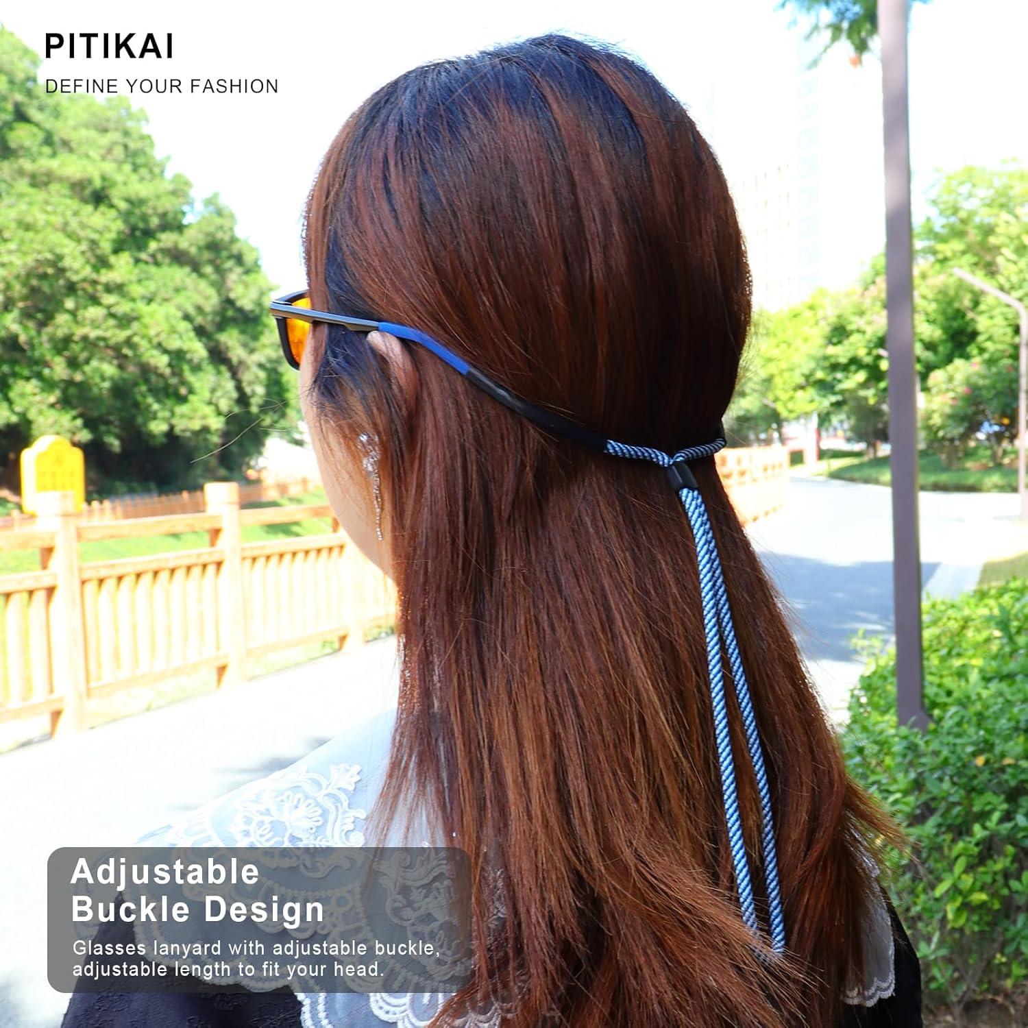 Paquete de 3 correas para gafas de sol - Ajustables y cómodas