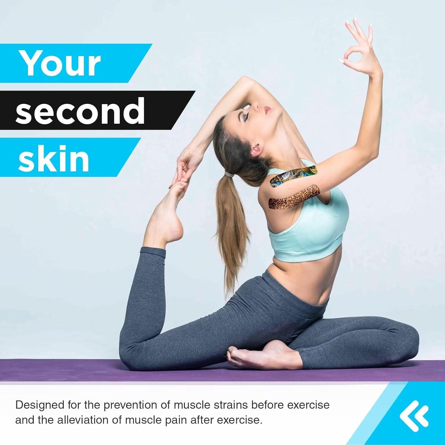 Cinta Kinesiológica OK TAPE Hipoalergénica 2 Rollos 5cm x 5m