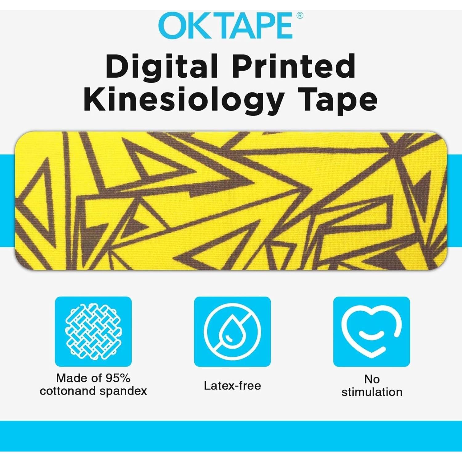 Cinta Kinesiológica OK TAPE Hipoalergénica 2 Rollos 5cm x 5m