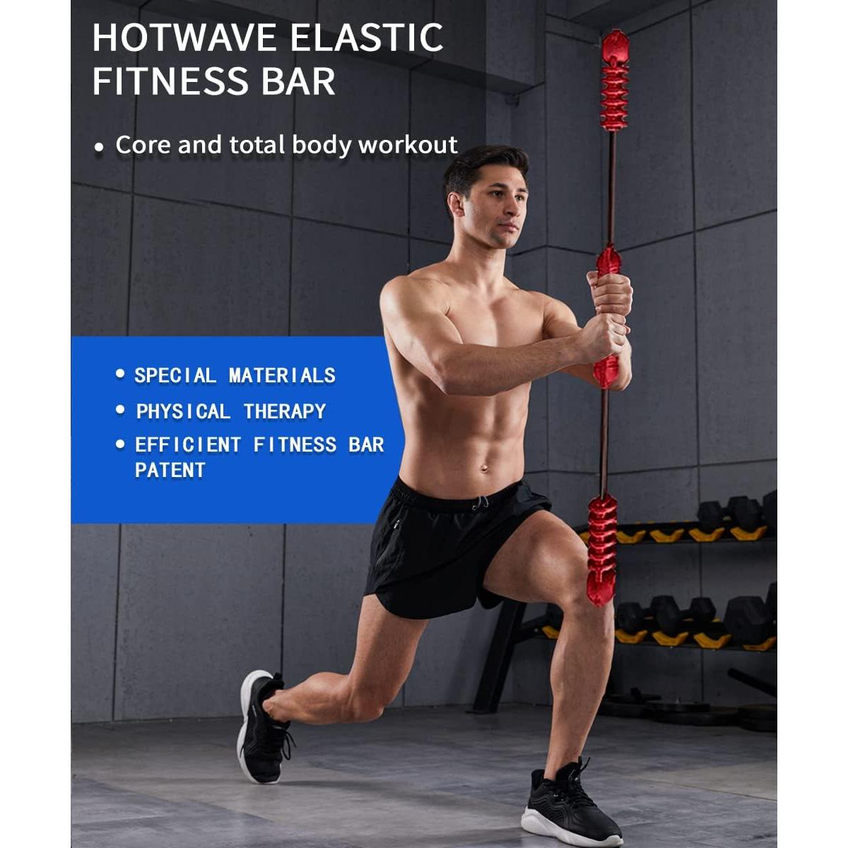Barra de Fitness Elástica Hotwave para Ejercicio y Rehabilitación
