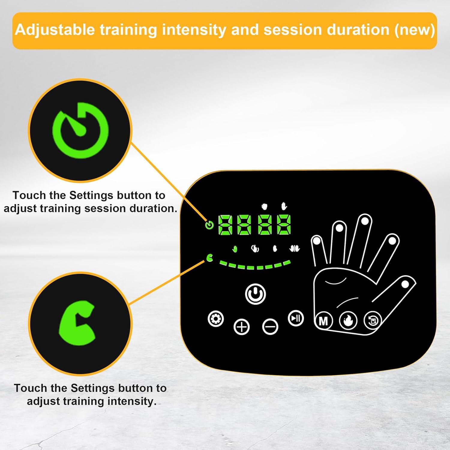 Heated Rehabilitation Robot Glove For Stroke Hand Therapy Equipment, Heated Finger Rehabilitation Trainer Robot Gloves, Heated Therapy Equipment For Stroke Fingers, Stroke Hand Recovery Equipment.