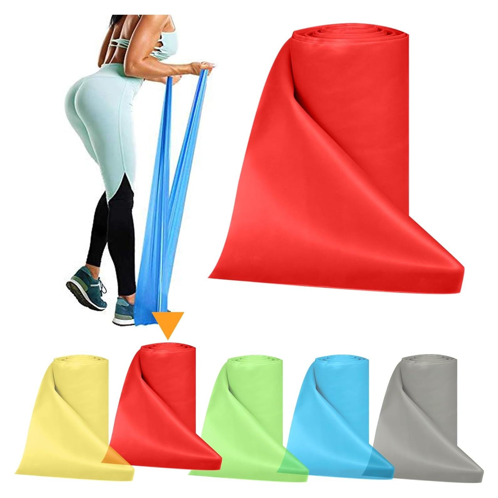 Rollos de Bandas de Resistencia Hshbxd 7.36m 5 Niveles para Ejercicio