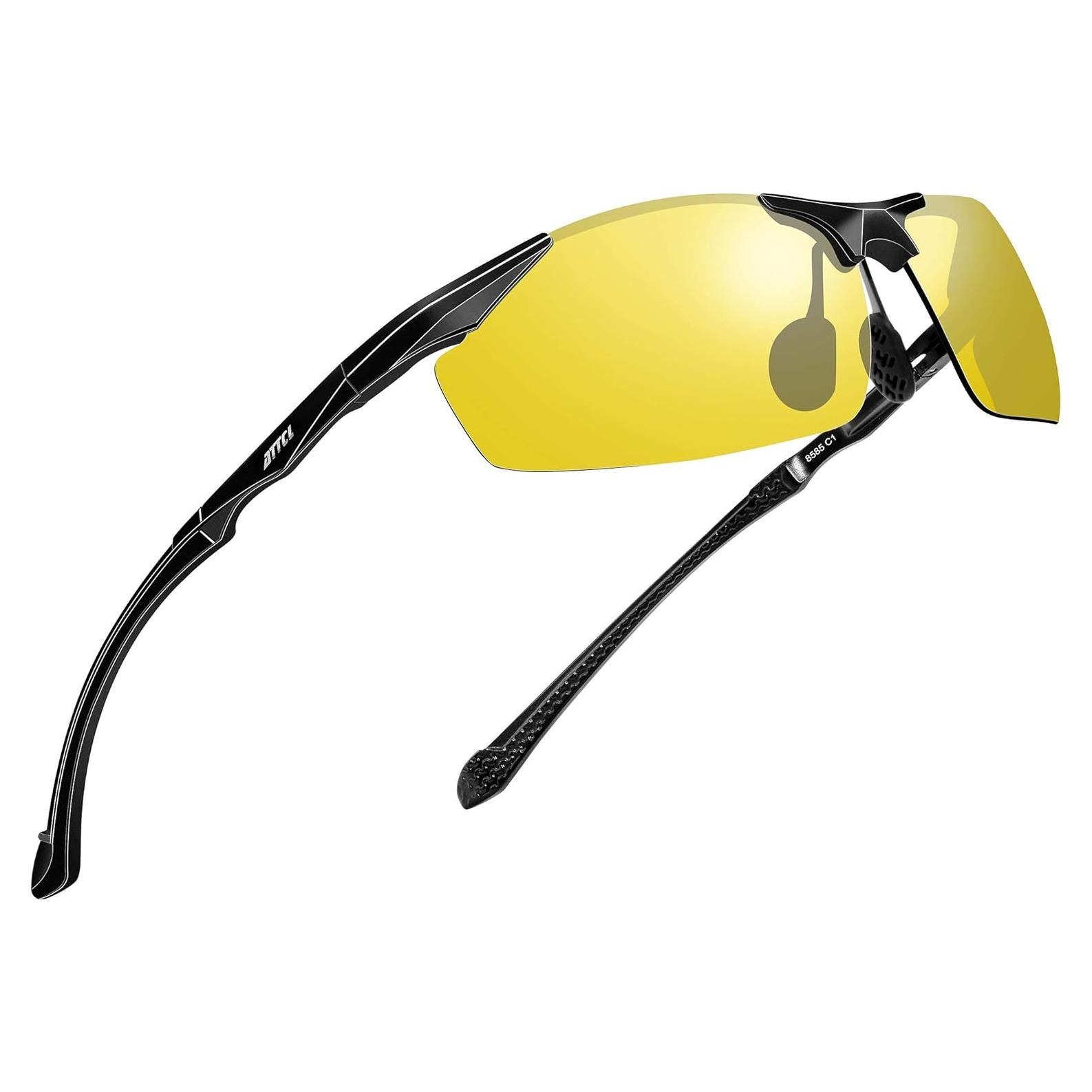 Gafas de sol polarizadas ATTCL para hombres, UV, ligeras