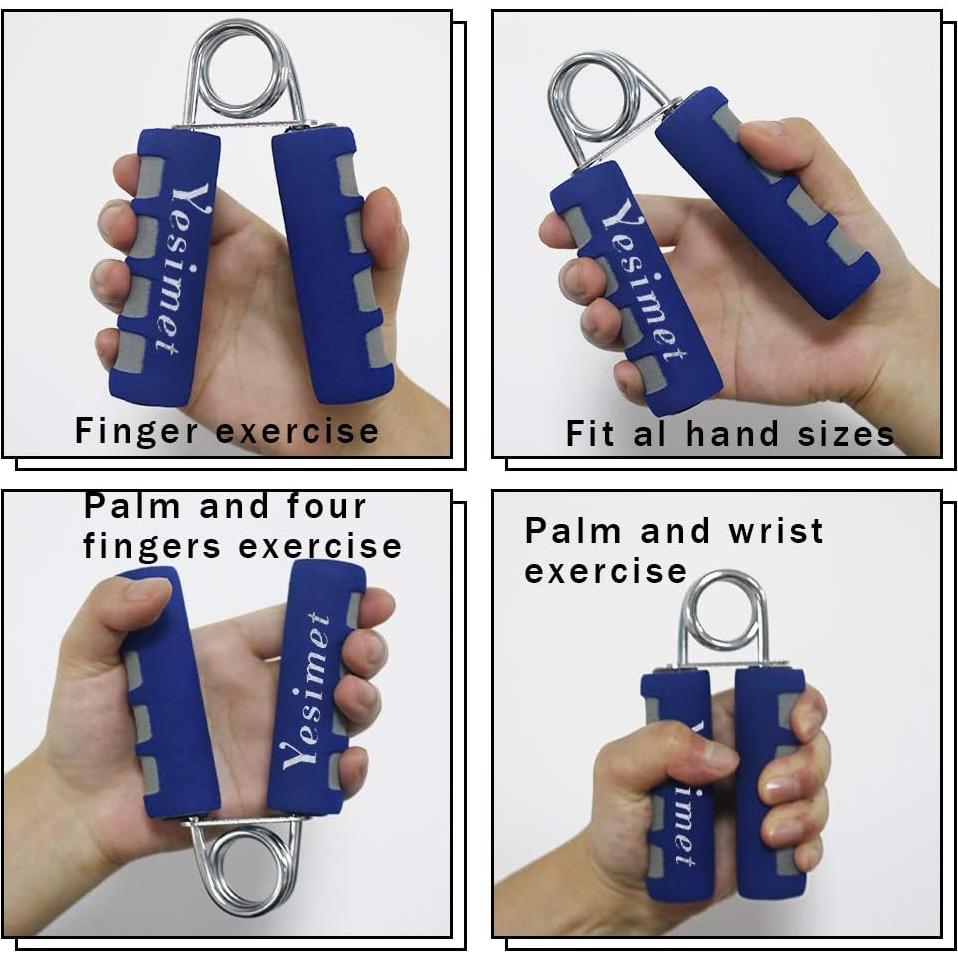 Juego de 2 Agarradores de Mano YESIMET - Fortalecedor de Agarre 20-25LB