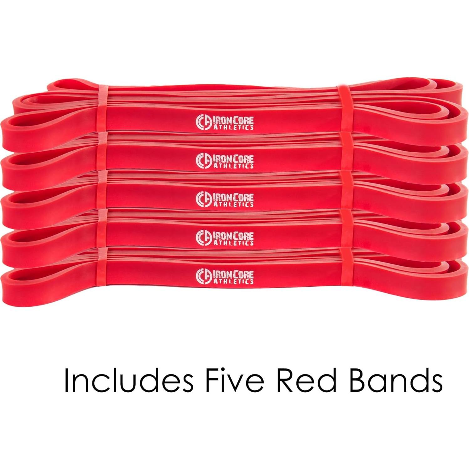 Bandas de Resistencia Iron Core Athletics 41" - 5 Piezas 4.5-15.9 kg