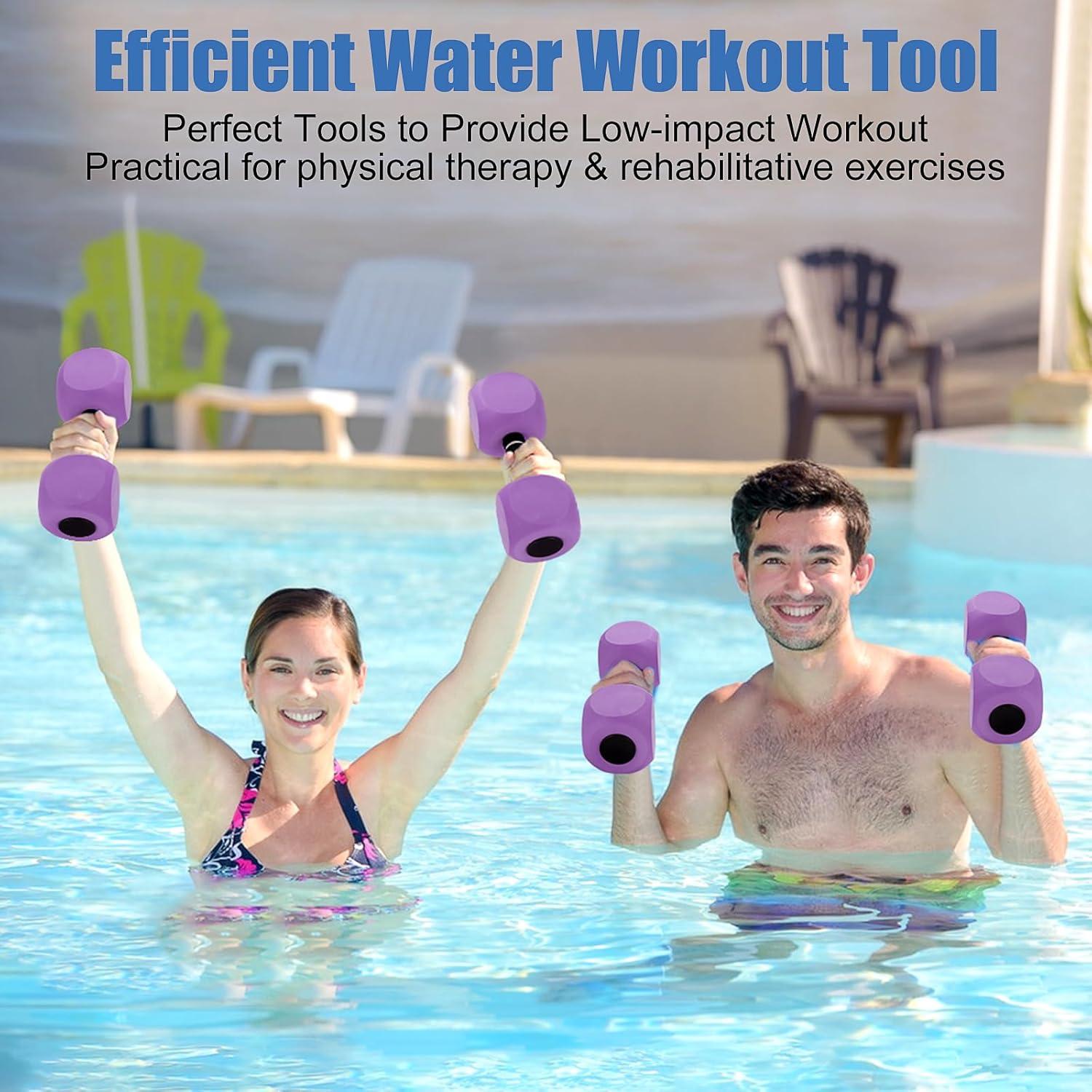 Mancuernas de Agua Outamateur 2Pack EVA 26.9x8.9cm Púrpura