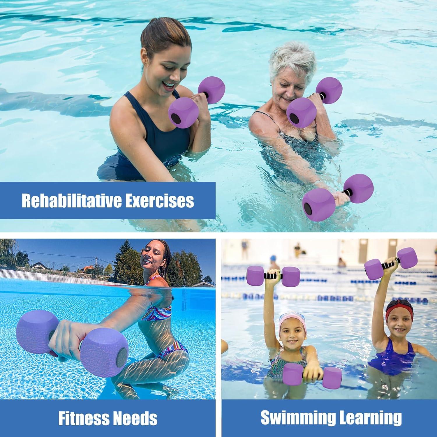 Mancuernas de Agua Outamateur 2Pack EVA 26.9x8.9cm Púrpura