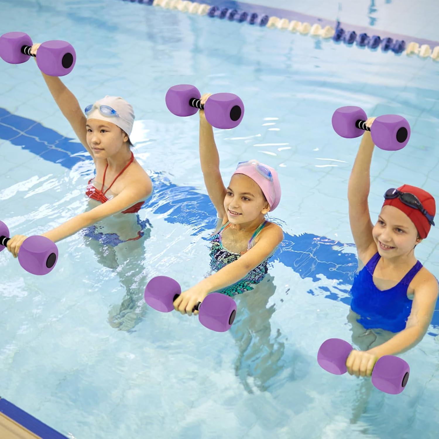 Mancuernas de Agua Outamateur 2Pack EVA 26.9x8.9cm Púrpura