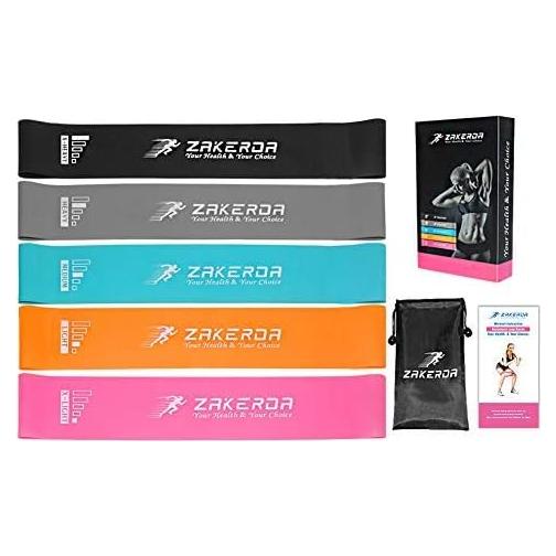 Set de 5 Bandas de Resistencia Zakerda para Ejercicio y Pilates