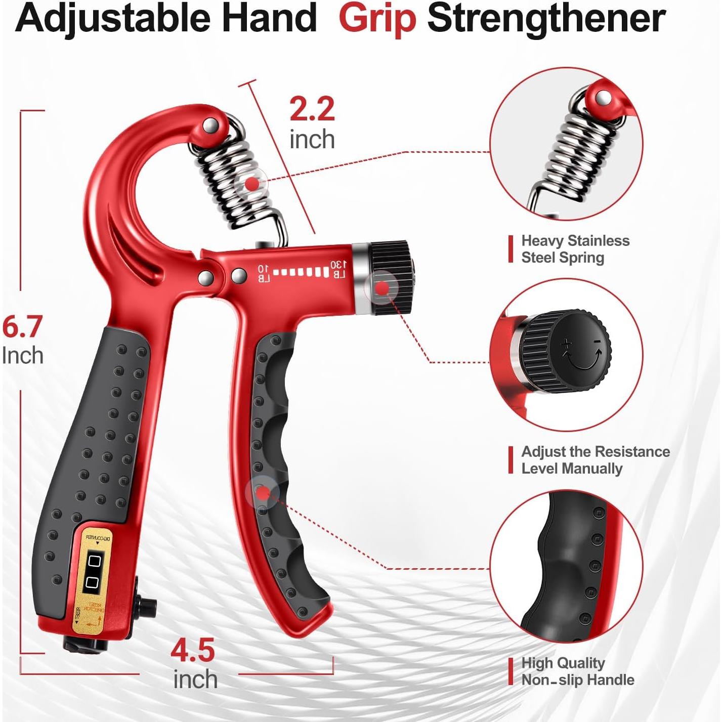 Kit de Entrenador de Fuerza de Agarre TADAKAZU 5 Piezas