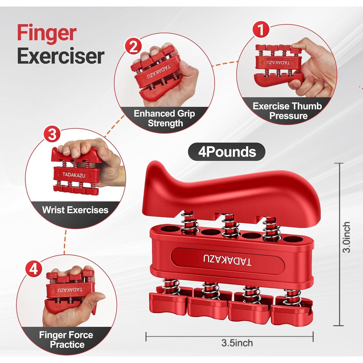 Kit de Entrenador de Fuerza de Agarre TADAKAZU 5 Piezas