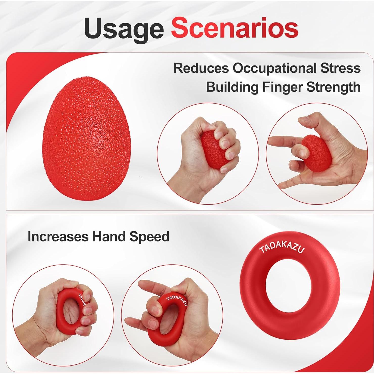 Kit de Entrenador de Fuerza de Agarre TADAKAZU 5 Piezas