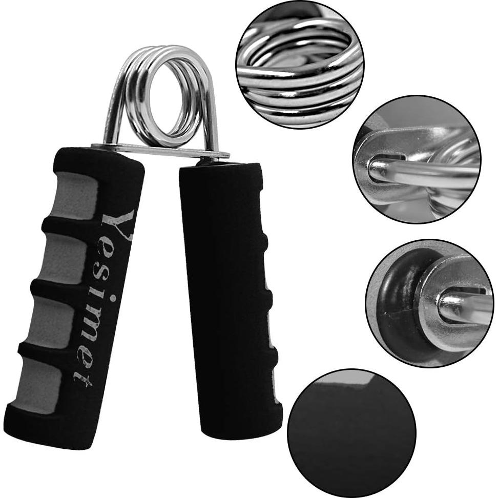 Juego de 2 Agarradores de Mano YESIMET Ajustables 10-60KG