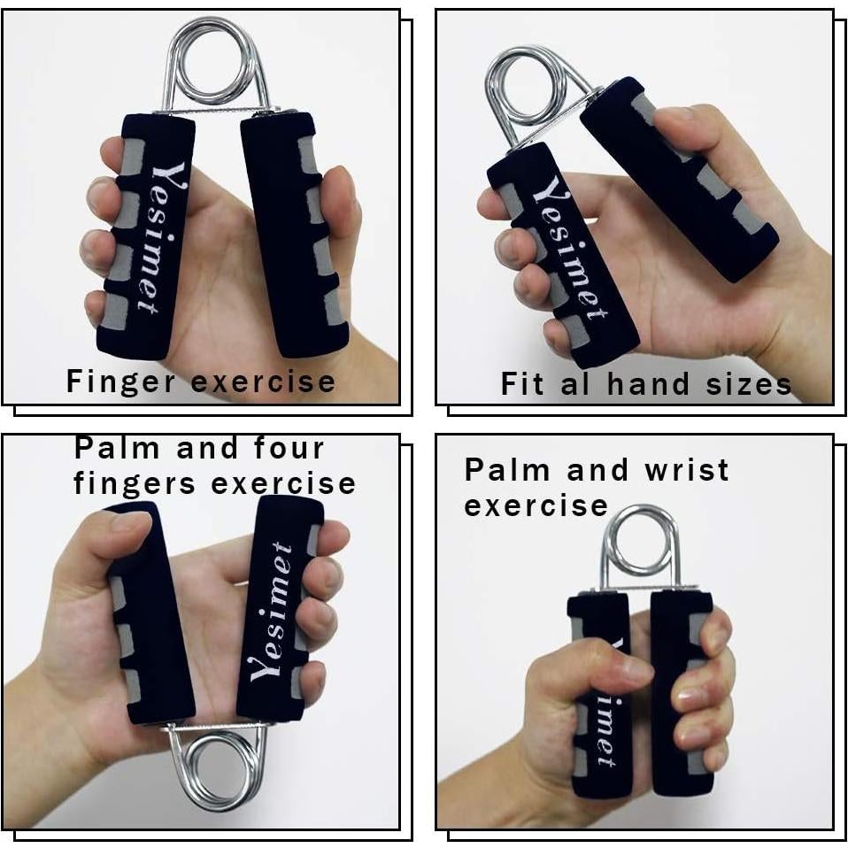 Juego de 2 Agarradores de Mano YESIMET Ajustables 10-60KG