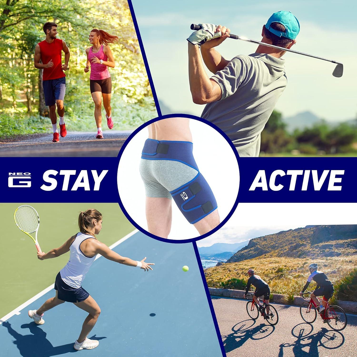 Faja de ingle Neo-G unisex para lesiones de muslo y isquiotibiales