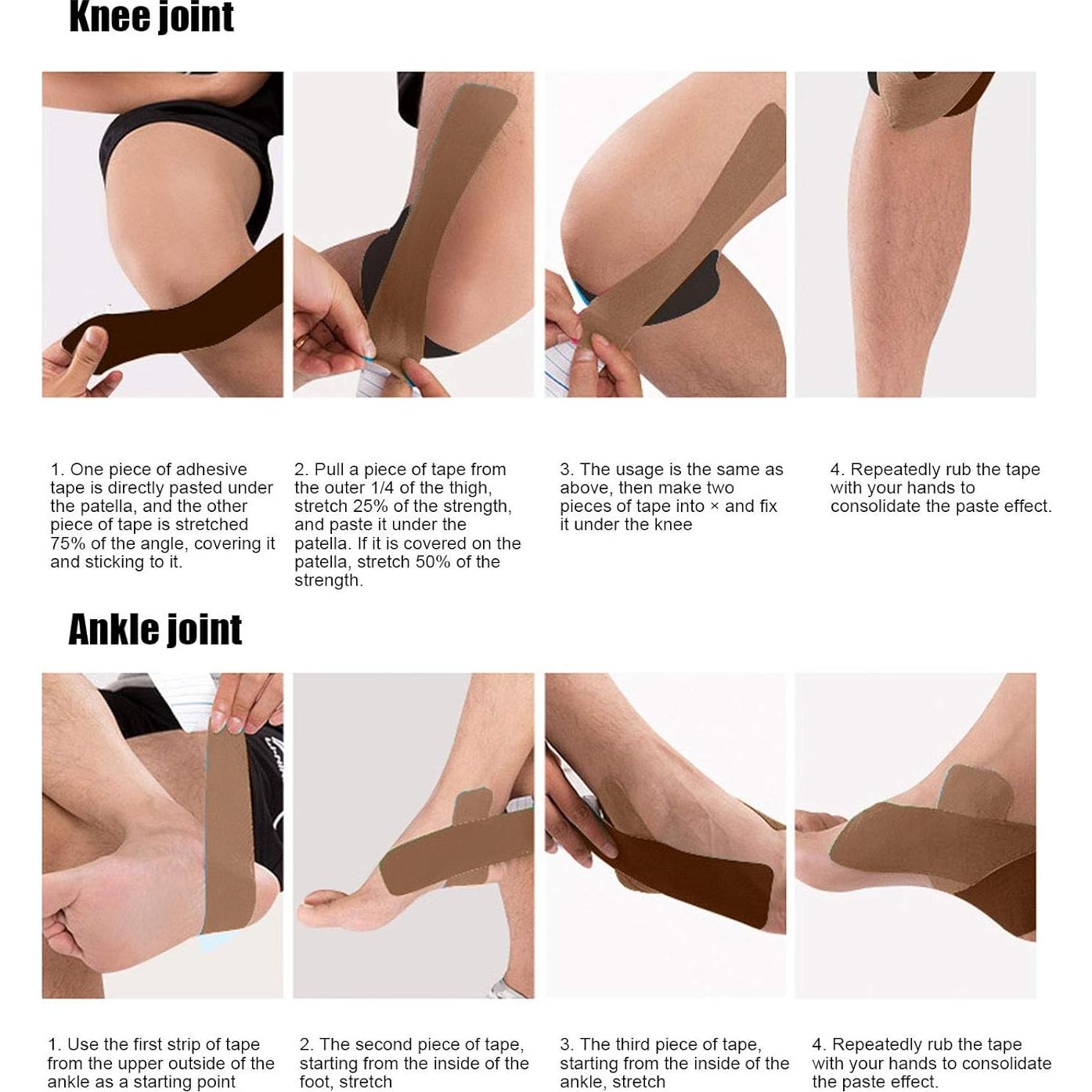 Cinta Kinesiológica Deportiva 5cm x 5m - Alivio Muscular