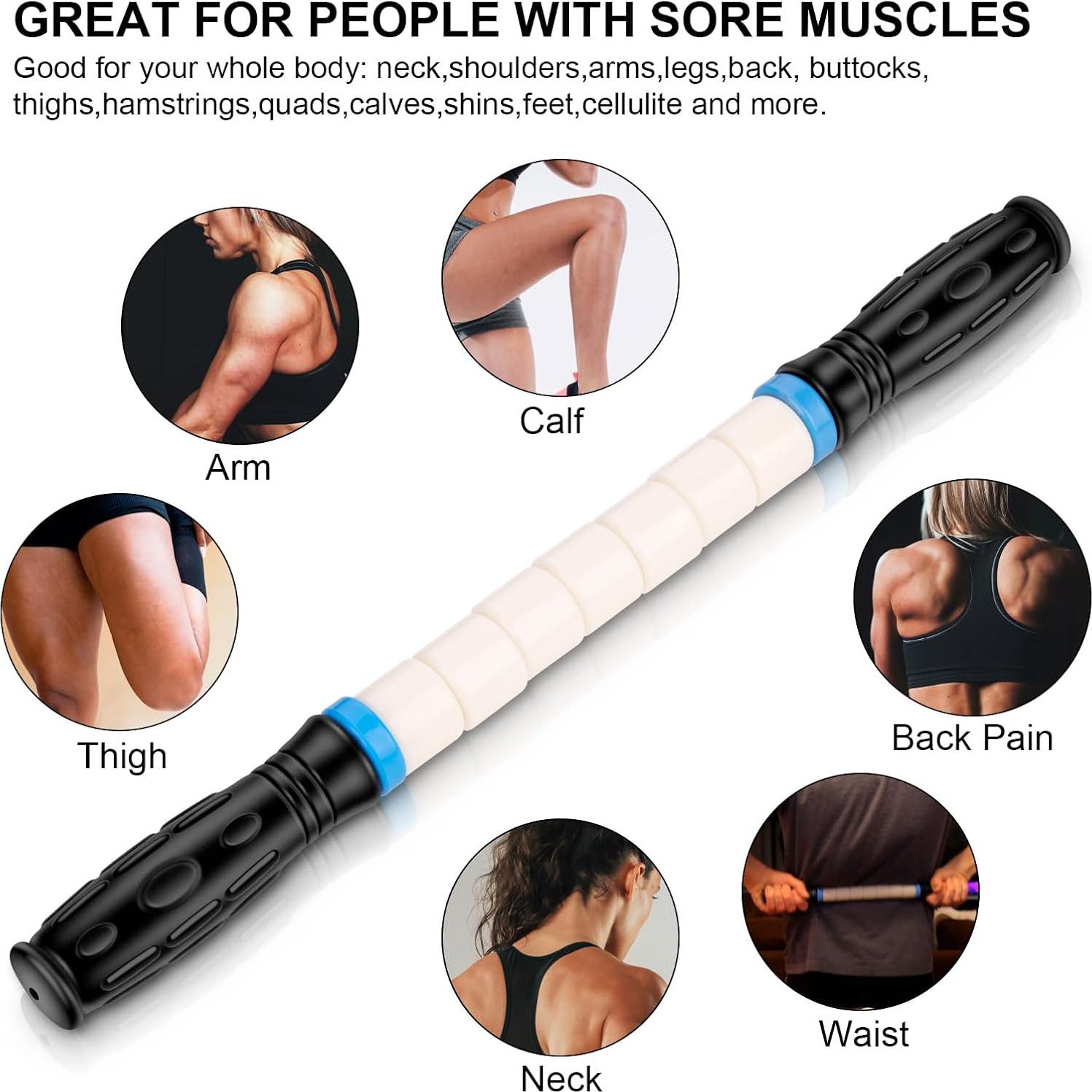 Rodillo de Masaje iGreely 43 cm para Alivio Muscular