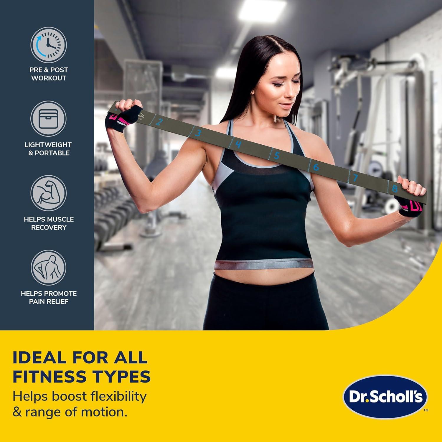 Correa de Estiramiento Flexible Dr. Scholl - 8 Niveles de Resistencia