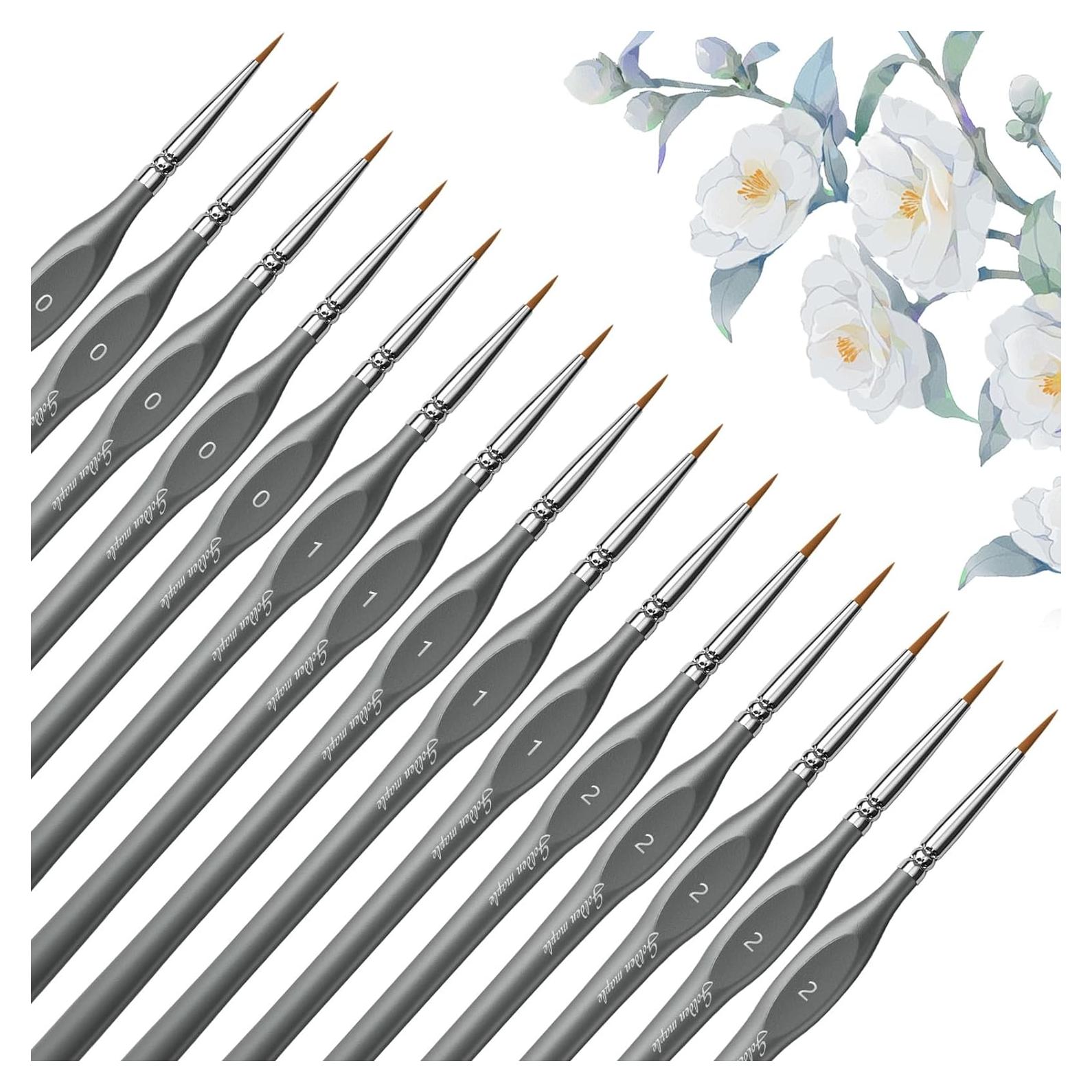 Set de Pinceles Miniatura Golden Maple 15pcs - Detalle Fino