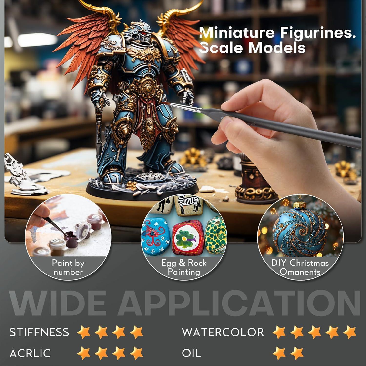 Set de Pinceles Miniatura Golden Maple 15pcs - Detalle Fino