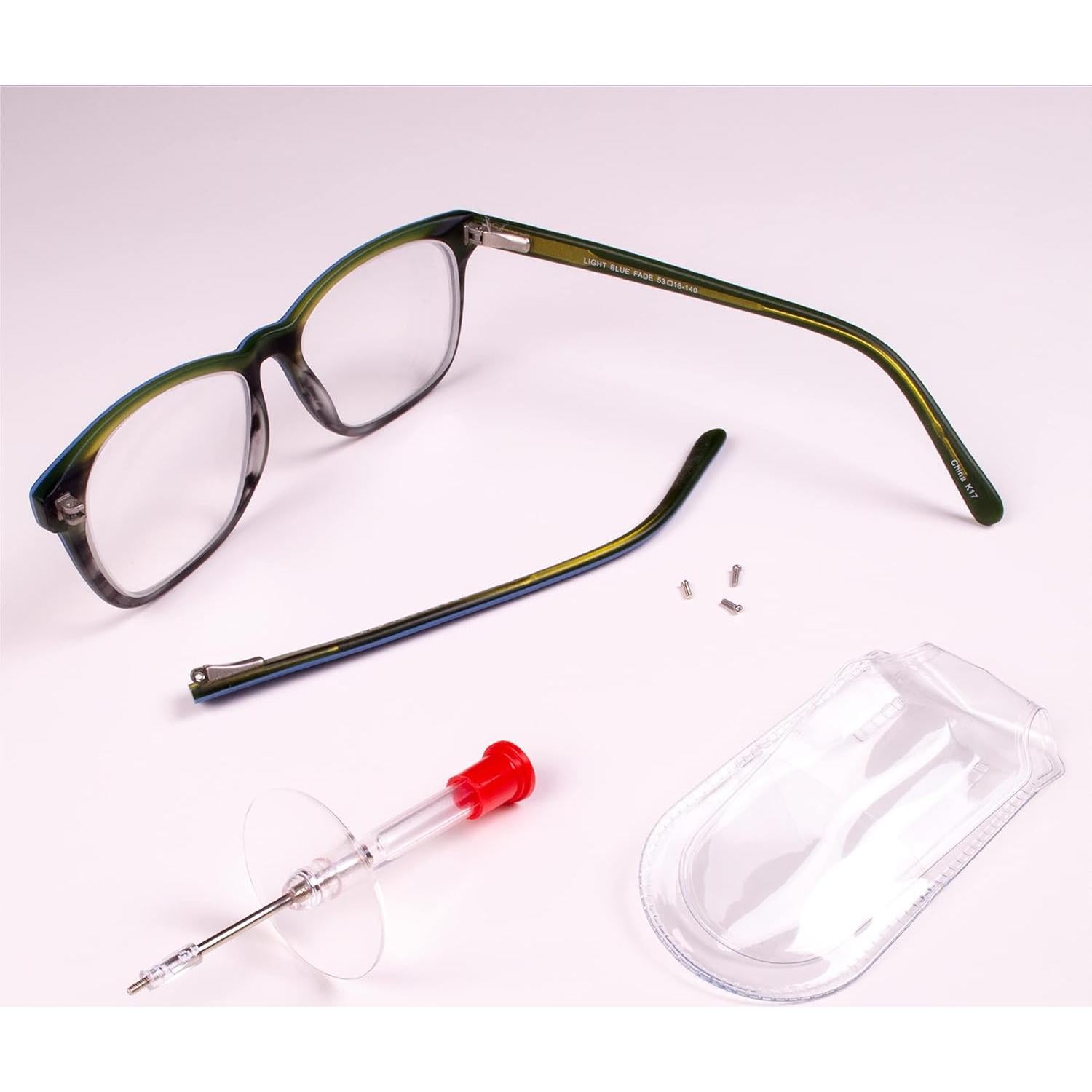 Kit de Reparación de Gafas Apex - 4 Piezas con Destornillador