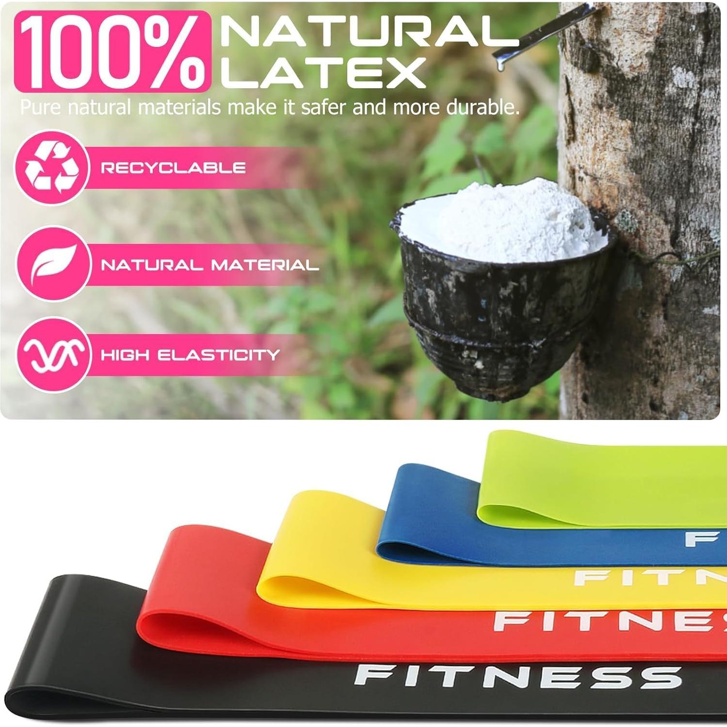 Bandas de Resistencia COOBONS Fitness 5 Niveles Láttex 30.48cm