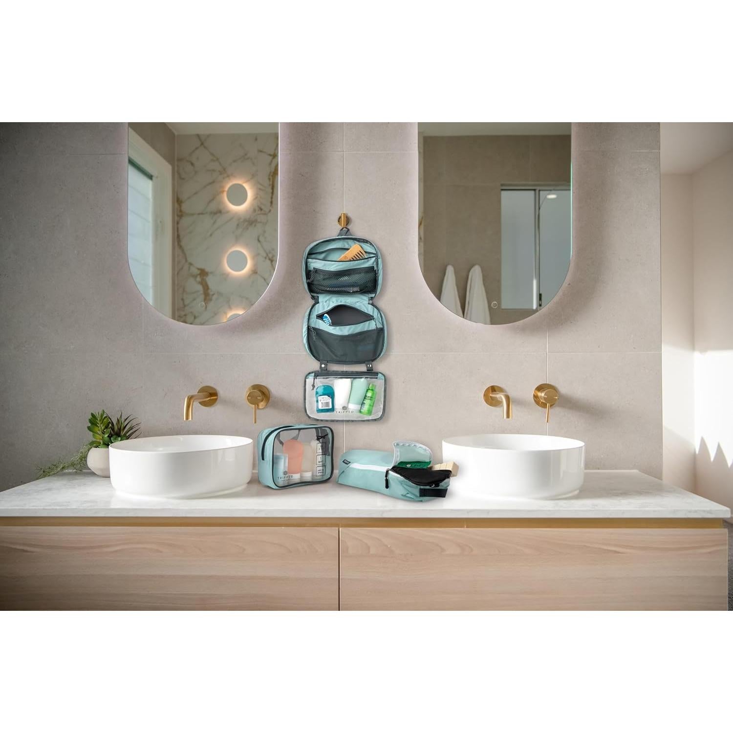 Juego de Neceseres TRIPPED Viaje Colgante + Bolsa TSA 311