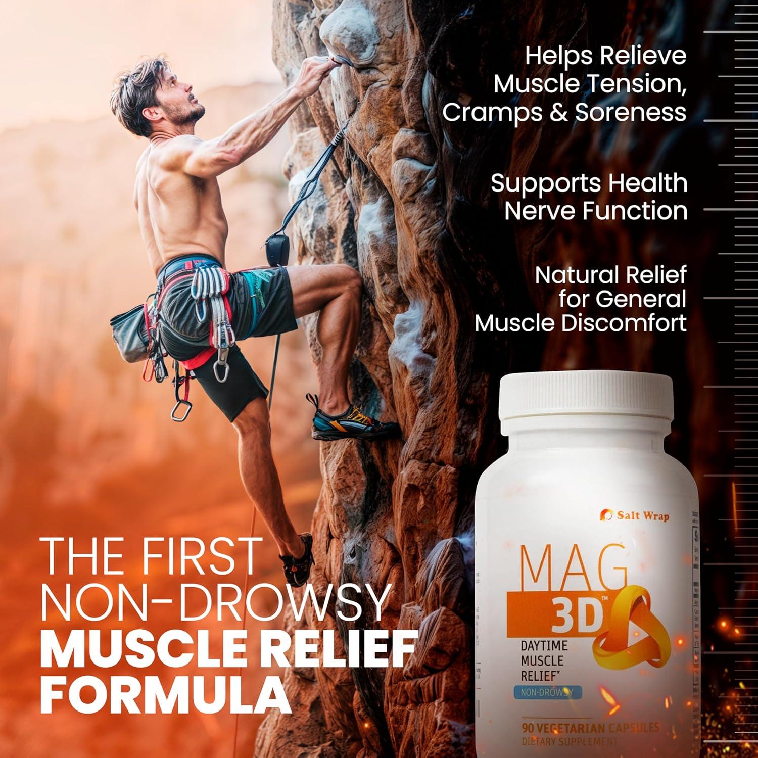 Suplemento Natural SaltWrap Mag 3D - Alivio Muscular y Nervioso