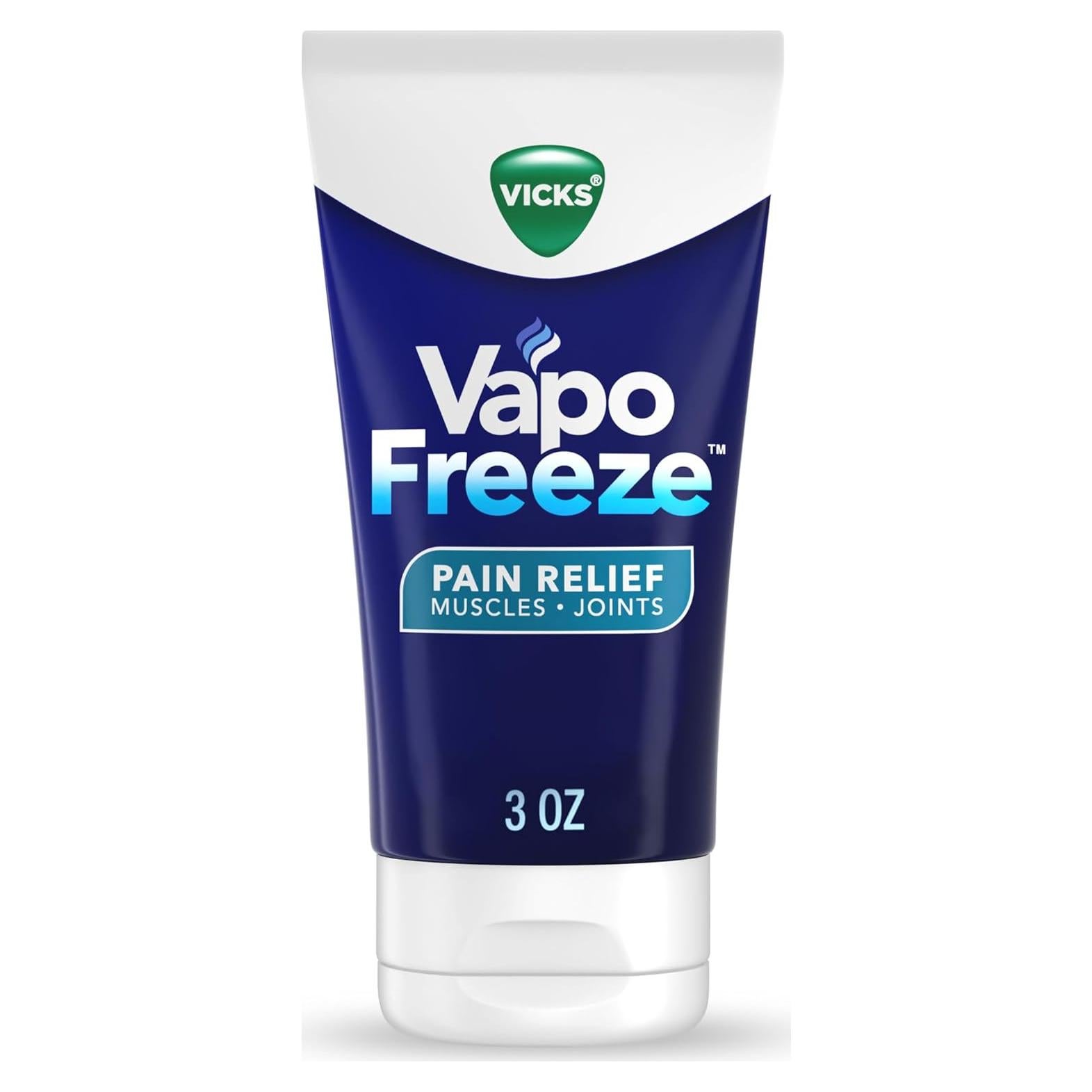Crema Analgésica Vicks VapoFreeze 85g - Alivio Dolor Muscular y Articular
