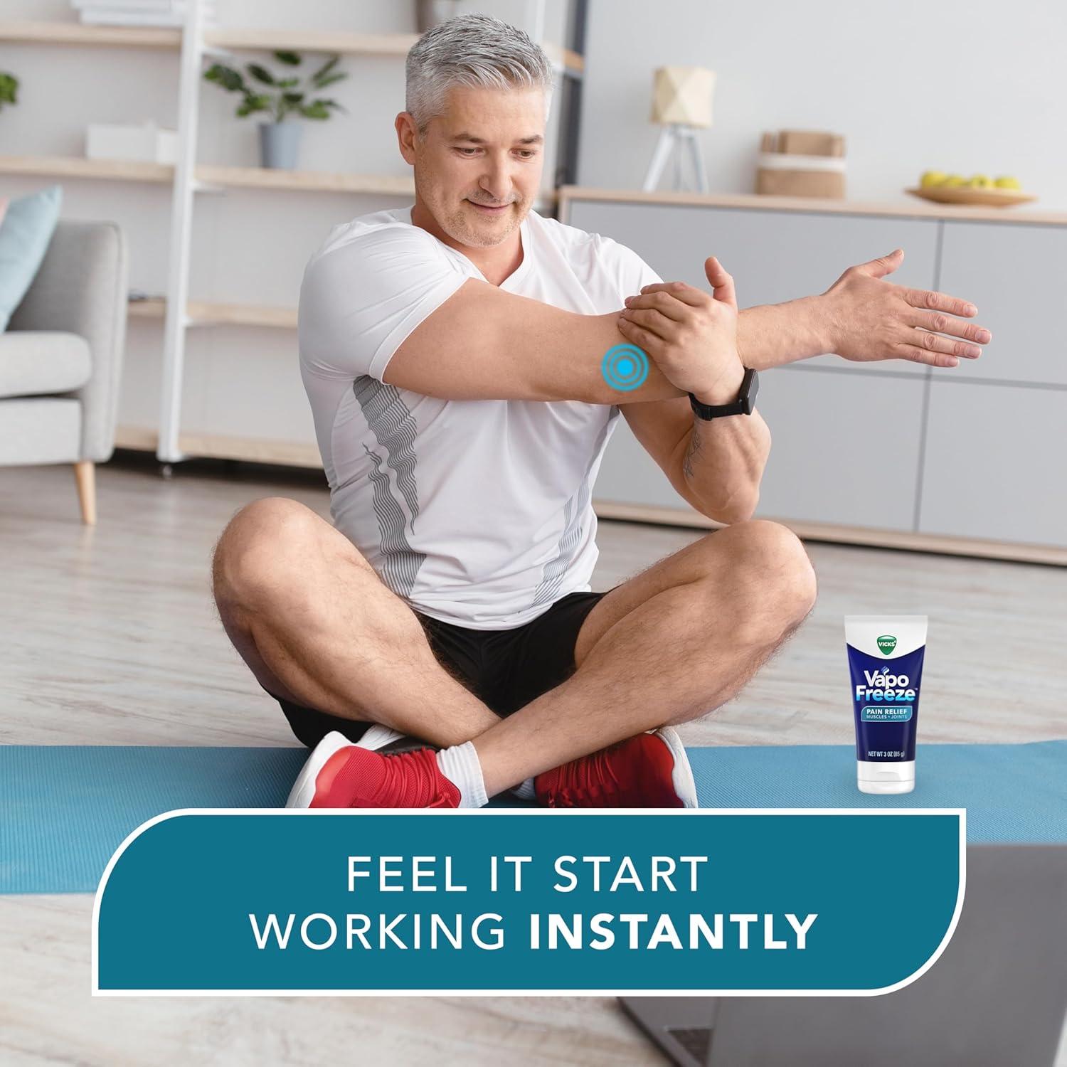 Crema Analgésica Vicks VapoFreeze 85g - Alivio Dolor Muscular y Articular