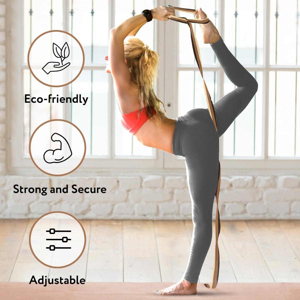 Correa de Yoga Ajustable 3.05m Productos de Bienestar