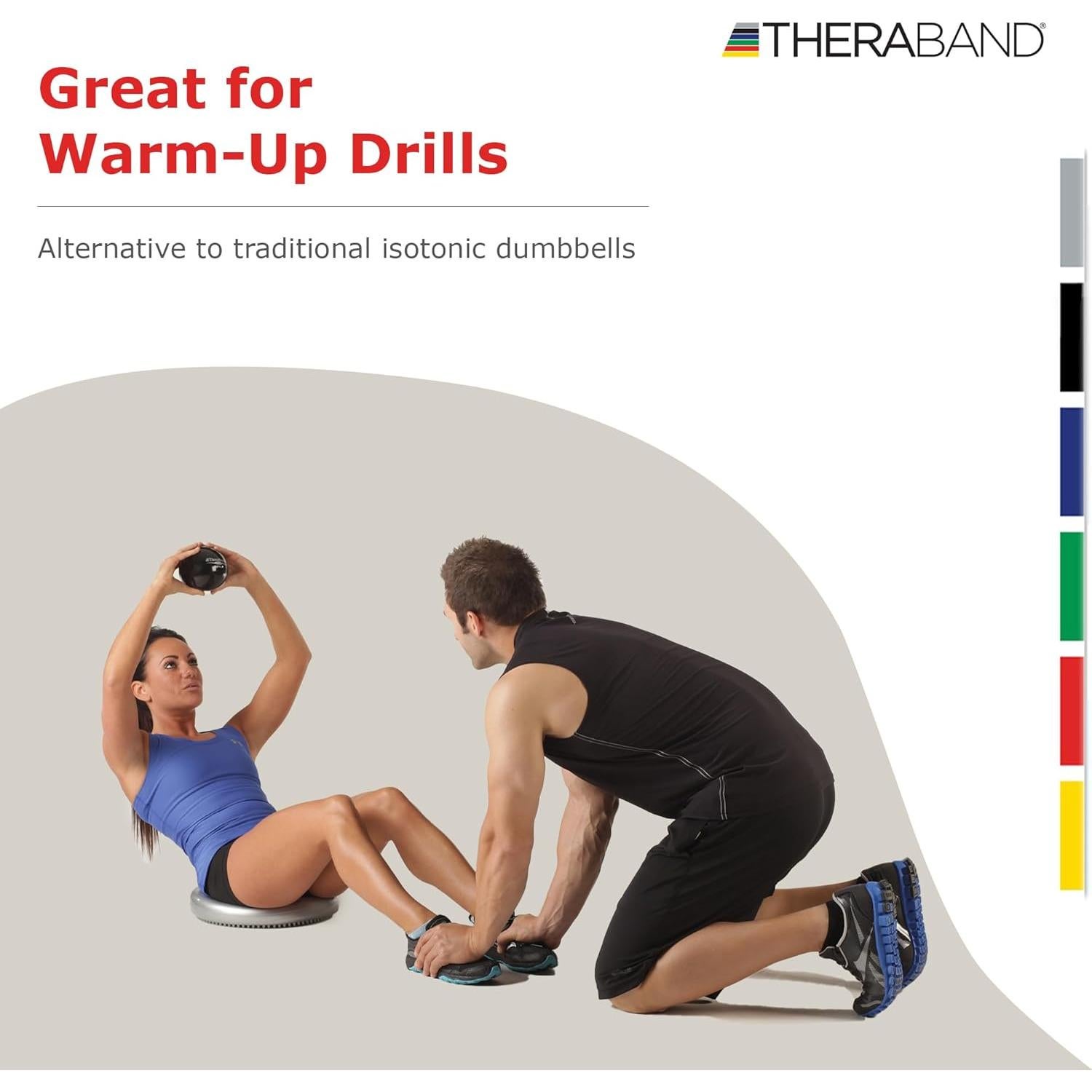 Pelota Isotónica THERABAND Azul 2.49 kg para Ejercicio