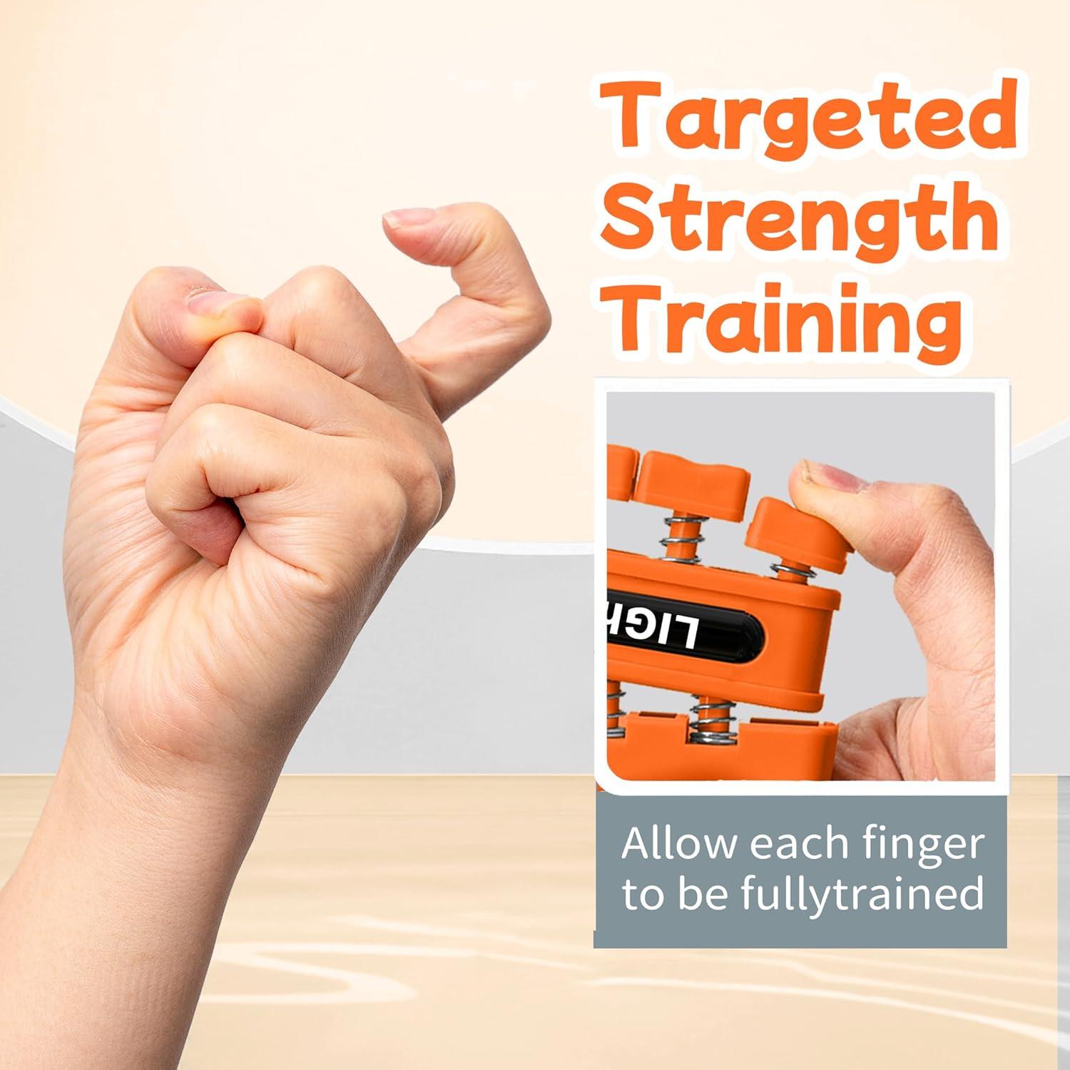 Entrenador de Fuerza de Agarre DICYWUDI - 3 Niveles 1.36kg a 4.99kg