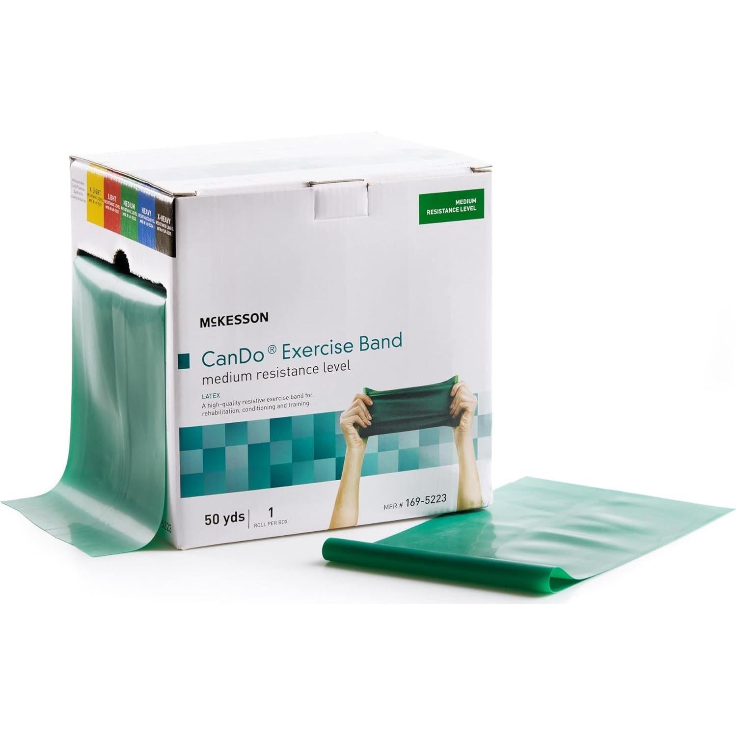 Banda de Resistencia McKesson Can Do Verde 12.7x127cm Resistencia Media