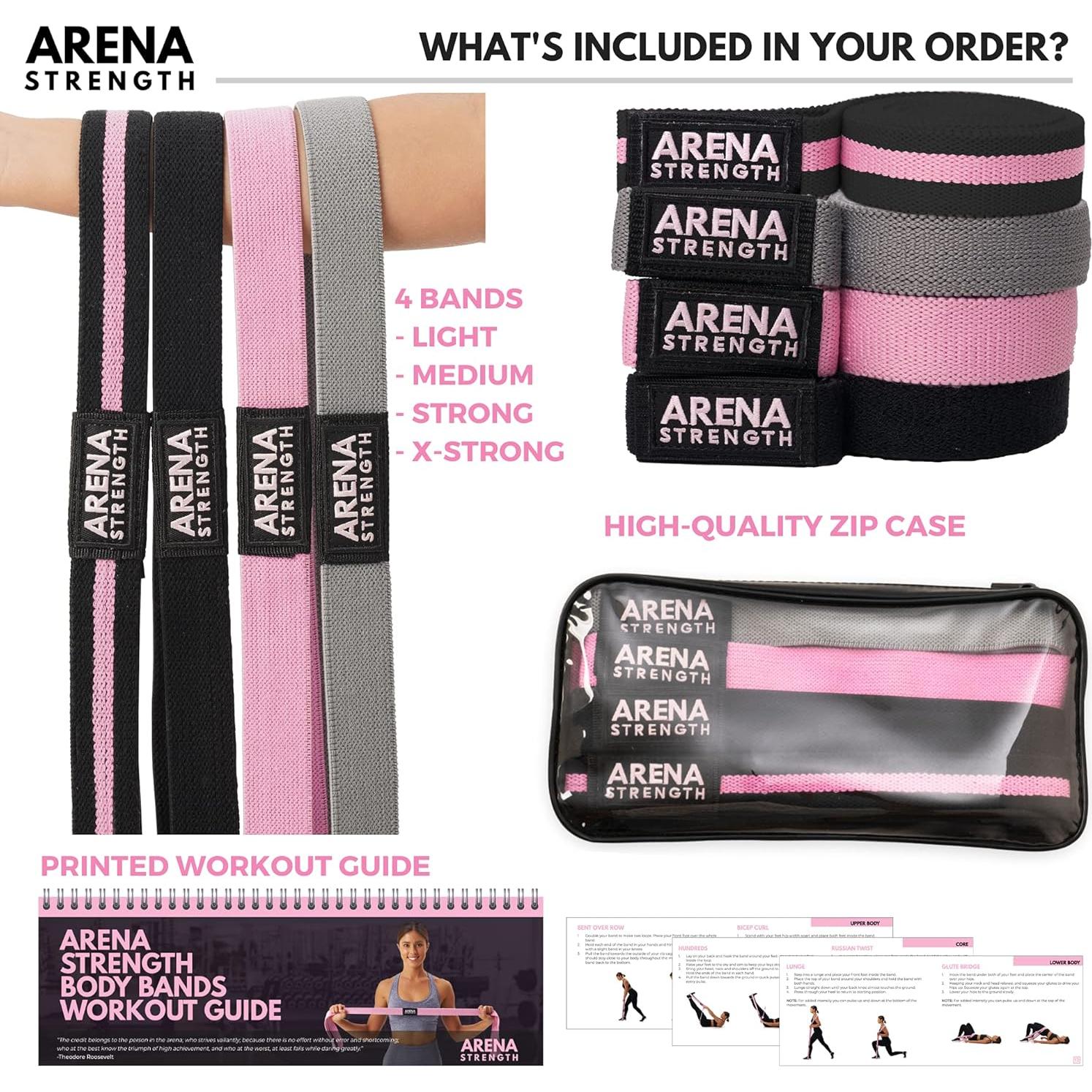 Conjunto de 4 Bandas de Resistencia Arena Strength - Ejercicio en Casa