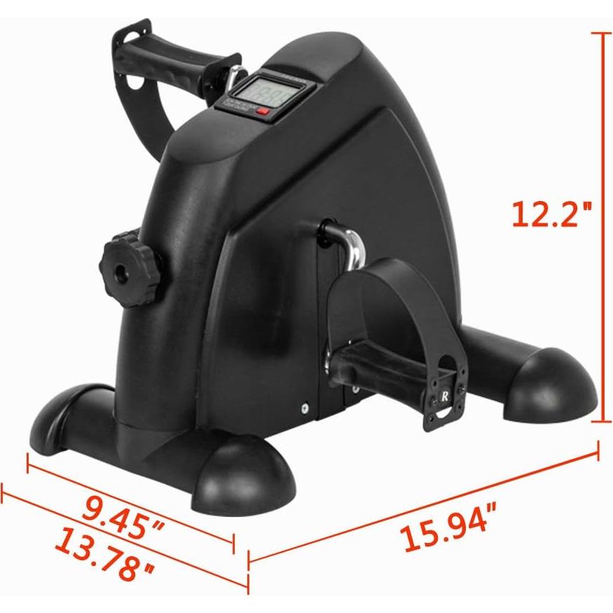 Bicicleta de Ejercicio Mini W002K con Resistencia Ajustable - Negro