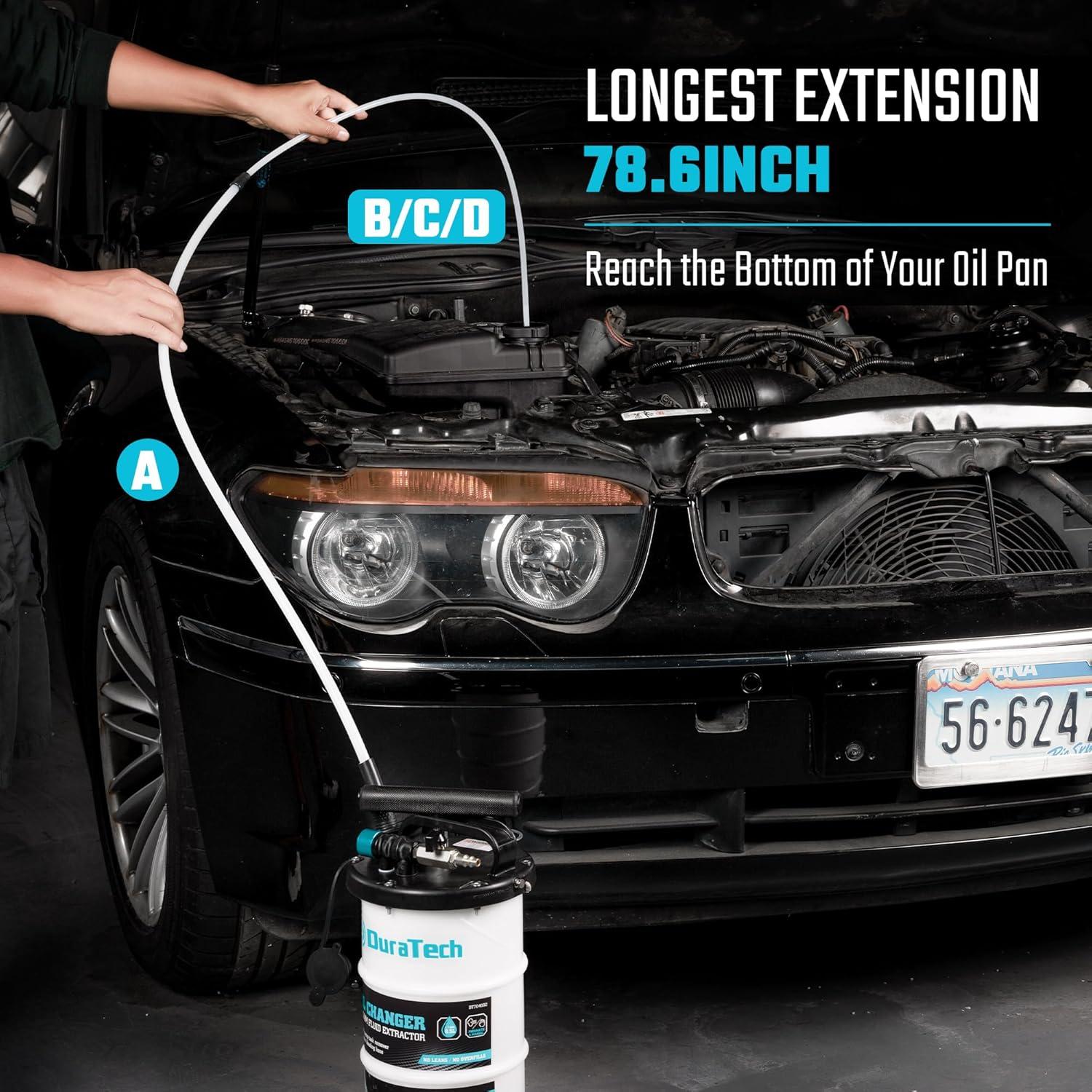 Extractor de Aceite Pneumático Manual DURATECH 6.5L