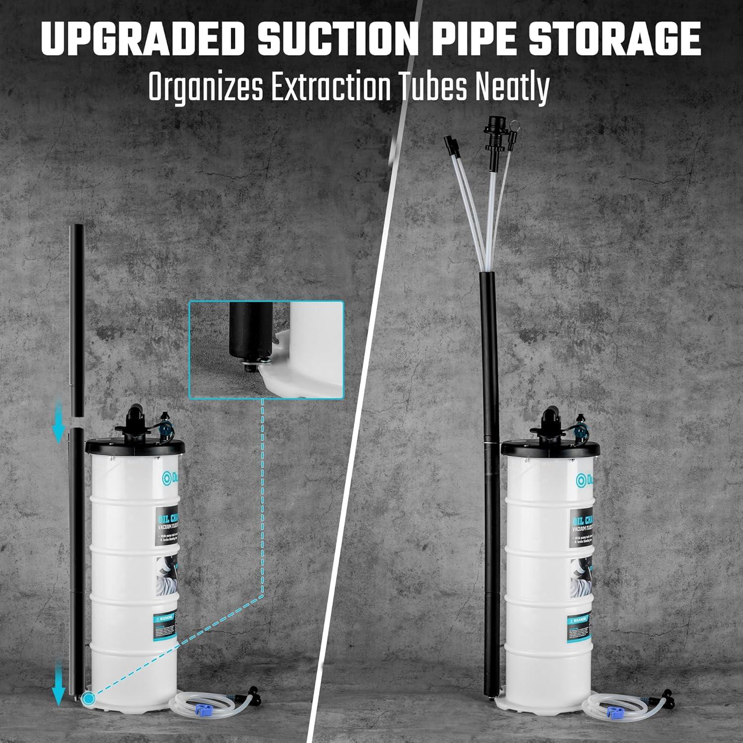 Extractor de Aceite Pneumático Manual DURATECH 6.5L