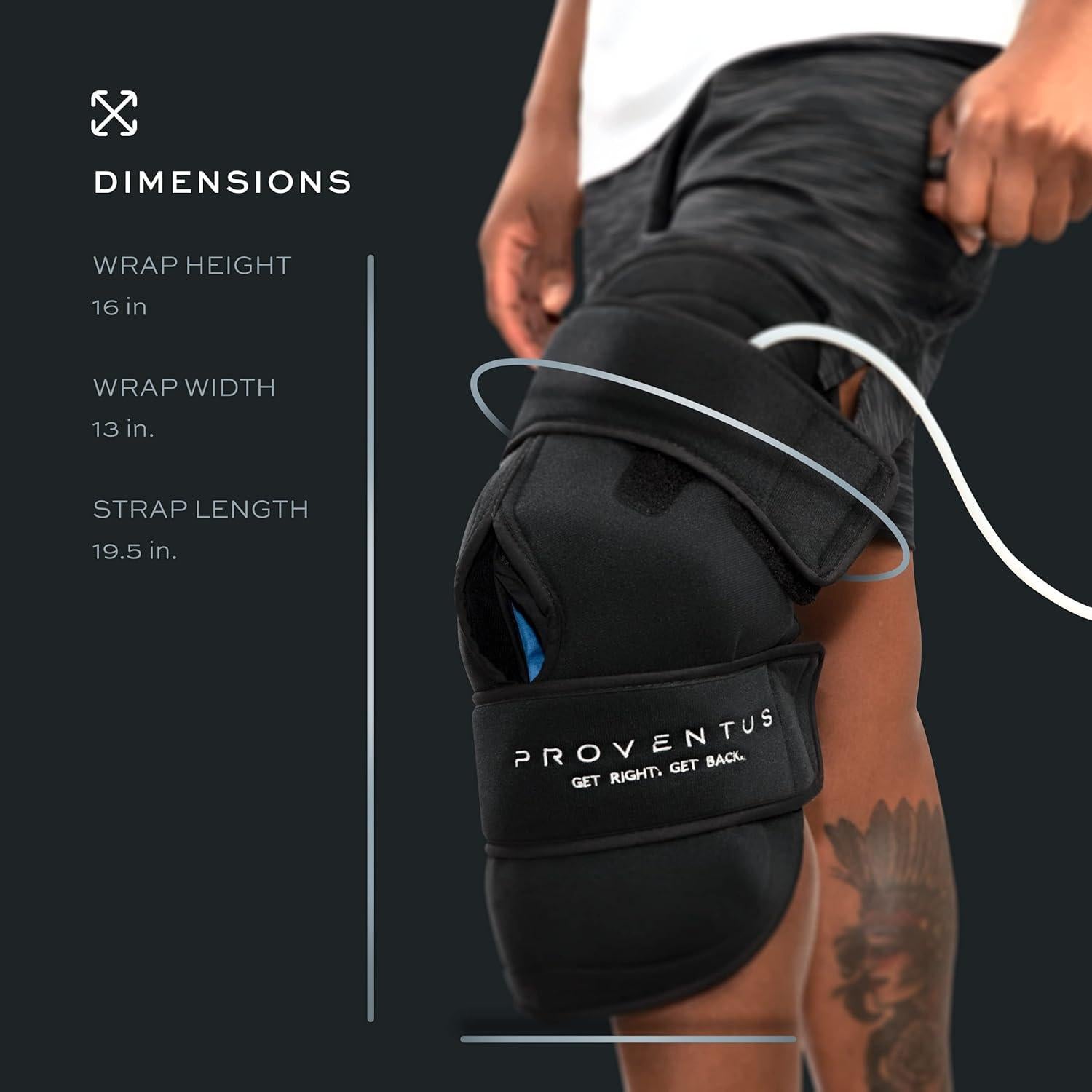 Faja de Compresión Fría para Rodilla Alivio Dolor - Inflable