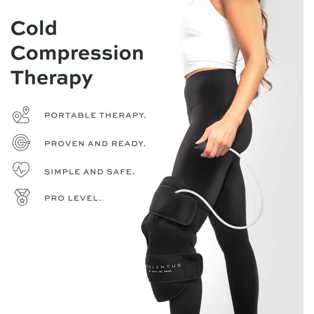 Faja de Compresión Fría para Rodilla Alivio Dolor - Inflable