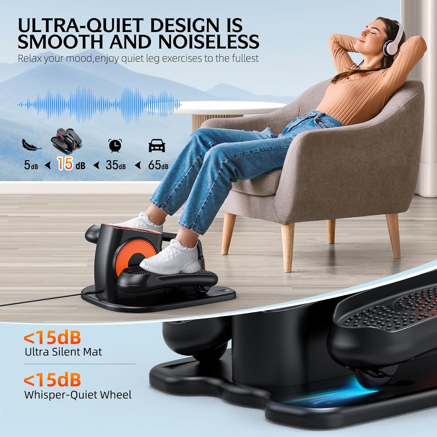 Elíptica Bajo Escritorio DUREXO EB-030 Silenciosa 12 Velocidades